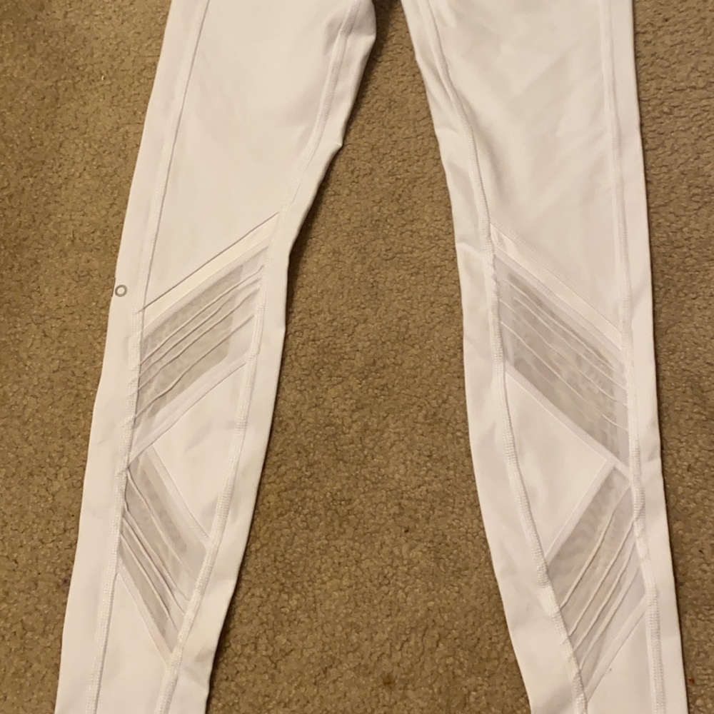 White ALO leggings